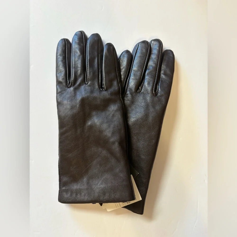 Target Dark Brown Leather Gloves - Picture 2 of 5